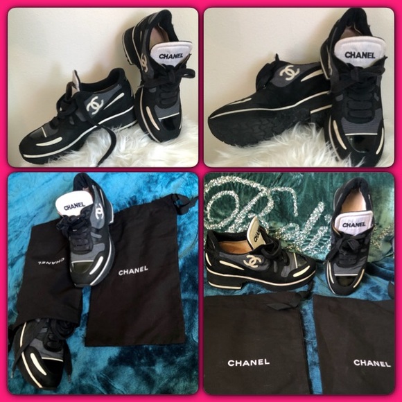 * SOLD @ AUCTION * CHANEL Vintage Sneakers - Picture 8 of 8